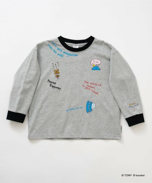 and D.petitmain / アンドディー. プティマイン Tシャツ | 【あつまれ！プラレールズ】アイコンロンT | 詳細14