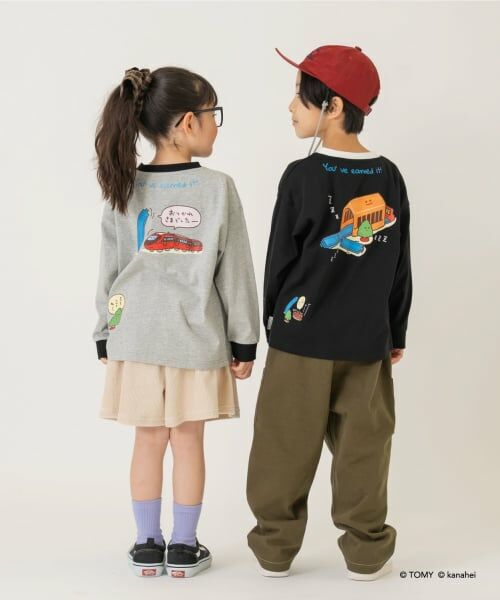 and D.petitmain / アンドディー. プティマイン Tシャツ | 【あつまれ！プラレールズ】アイコンロンT | 詳細7