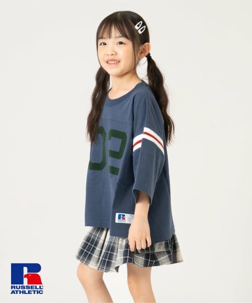 and D.petitmain / アンドディー. プティマイン Tシャツ | 【ラッセル】ナンバリングフットボール ロンTEE | 詳細3