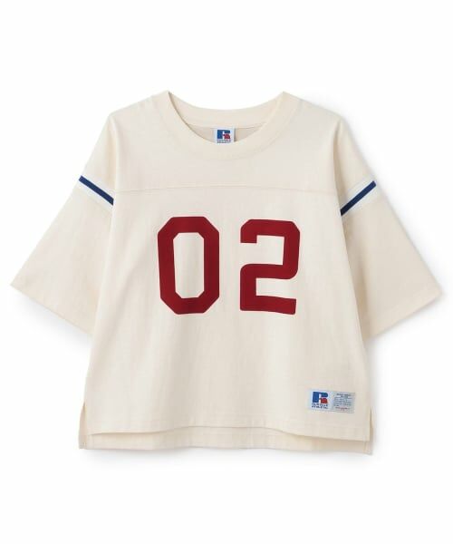 and D.petitmain / アンドディー. プティマイン Tシャツ | 【ラッセル】ナンバリングフットボール ロンTEE | 詳細6