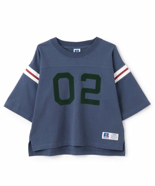 and D.petitmain / アンドディー. プティマイン Tシャツ | 【ラッセル】ナンバリングフットボール ロンTEE | 詳細7