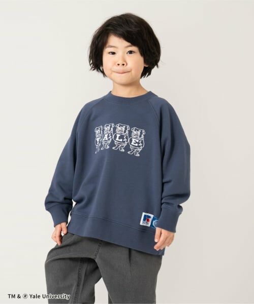 and D.petitmain / アンドディー. プティマイン スウェット | 【ラッセル】カレッジアソートスウェット（紺）