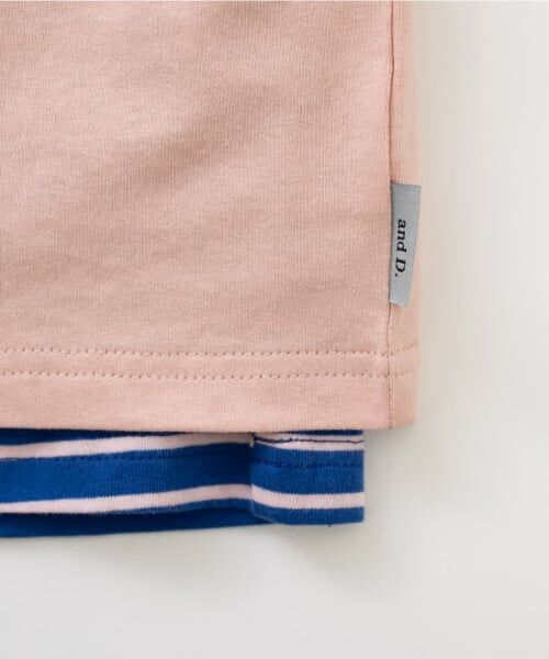 and D.petitmain / アンドディー. プティマイン Tシャツ | 【2Pセット】3WAYプリントTシャツ | 詳細15