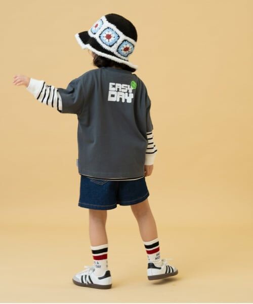 and D.petitmain / アンドディー. プティマイン Tシャツ | 【2Pセット】3WAYプリントTシャツ | 詳細6