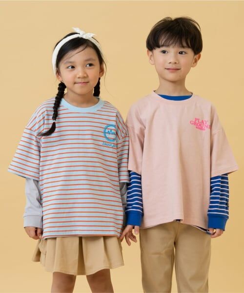 and D.petitmain / アンドディー. プティマイン Tシャツ | 【2Pセット】3WAYプリントTシャツ | 詳細7