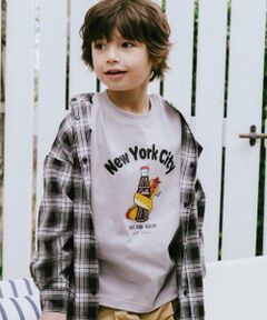 and D.petitmain / アンドディー. プティマイン Tシャツ | 【親子リンク】【365D】OFUZAKEおにいちゃんロンT