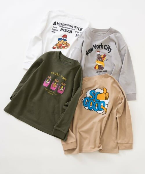 and D.petitmain / アンドディー. プティマイン Tシャツ | 【親子リンク】【365D】OFUZAKEおにいちゃんロンT | 詳細15