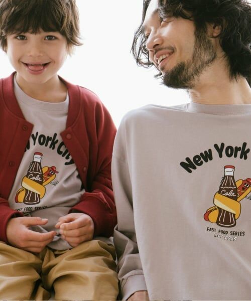 and D.petitmain / アンドディー. プティマイン Tシャツ | 【親子リンク】【365D】OFUZAKEおにいちゃんロンT | 詳細9