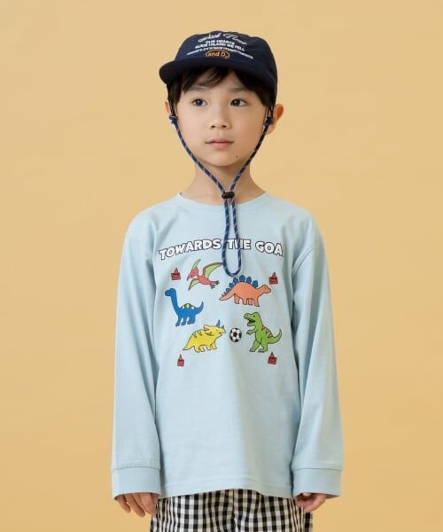 and D.petitmain / アンドディー. プティマイン Tシャツ | 【365D】OFUZAKEかわいいロンT（サックス）