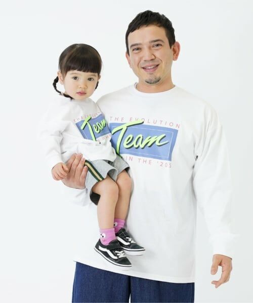 and D.petitmain / アンドディー. プティマイン Tシャツ | 【親子リンク】【綿100%】【365D】ストリートロゴロンT | 詳細3