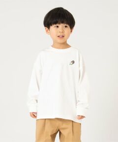 and D.petitmain / アンドディー. プティマイン Tシャツ | 【綿100%】【365D】ワンポイントししゅうロンT