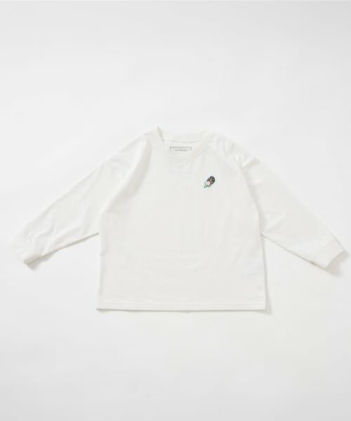 and D.petitmain / アンドディー. プティマイン Tシャツ | 【綿100%】【365D】ワンポイントししゅうロンT | 詳細13