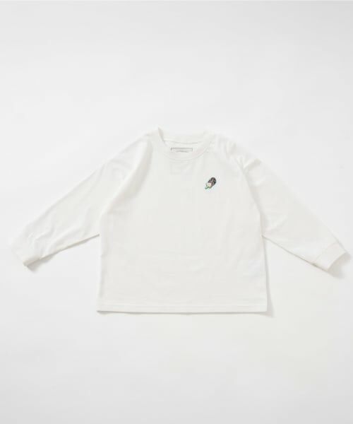 and D.petitmain / アンドディー. プティマイン Tシャツ | 【綿100%】【365D】ワンポイントししゅうロンT | 詳細8