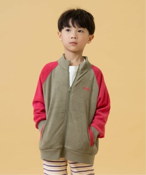 and D.petitmain / アンドディー. プティマイン カーディガン・ボレロ | 【リンク】パイルトラックジャケット（カーキ）