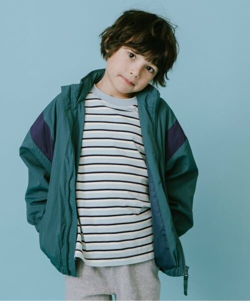 and D.petitmain / アンドディー. プティマイン ブルゾン | 【フード収納可能】【撥水】肩切替ジップジャケット | 詳細7