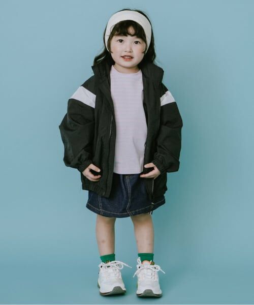 and D.petitmain / アンドディー. プティマイン ブルゾン | 【フード収納可能】【撥水】肩切替ジップジャケット | 詳細9