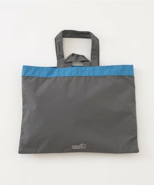 and D.petitmain / アンドディー. プティマイン トートバッグ | 【撥水】リバーシブルバイカラーレッスントート（チャコール）