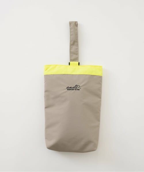 and D.petitmain / アンドディー. プティマイン インテリア・生活雑貨・ホビー・ステーショナリー | 【撥水】バイカラーシューズバック（ベージュ）