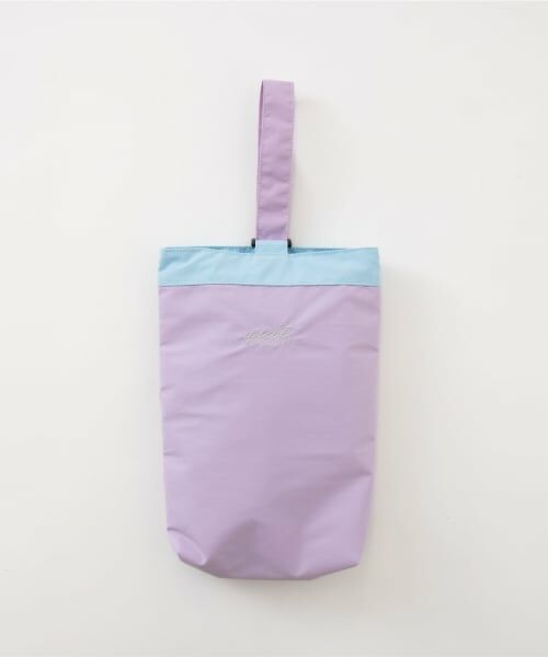 and D.petitmain / アンドディー. プティマイン インテリア・生活雑貨・ホビー・ステーショナリー | 【撥水】バイカラーシューズバック（ラベンダー）