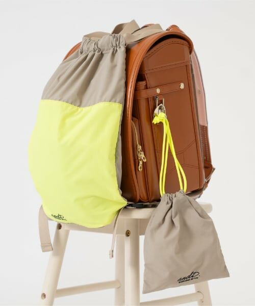and D.petitmain / アンドディー. プティマイン リュック・バックパック | 【撥水】バイカラーハンドル付きナップサック | 詳細2