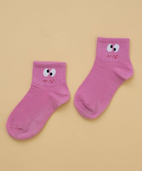 and D.petitmain / アンドディー. プティマイン ソックス | 【Dセレクト】おめめソックス（ピンク）
