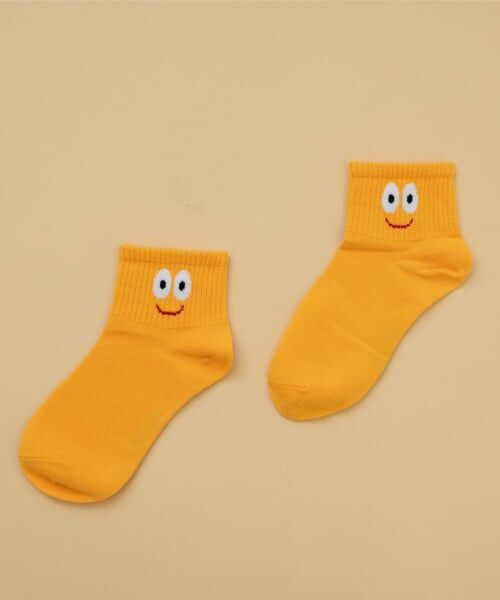 and D.petitmain / アンドディー. プティマイン ソックス | 【Dセレクト】おめめソックス（黄）
