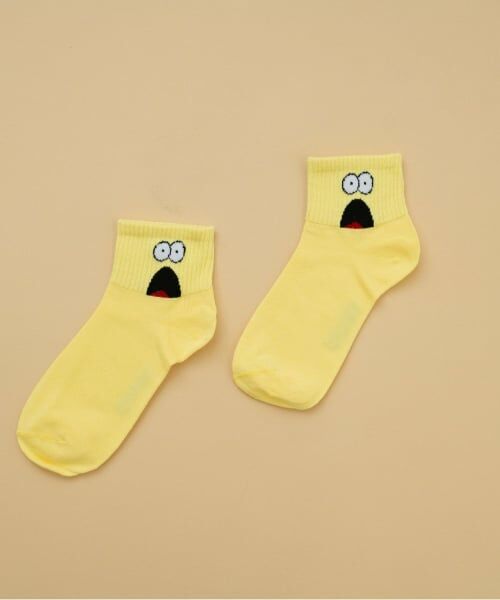 and D.petitmain / アンドディー. プティマイン ソックス | 【Dセレクト】おめめソックス（レモン イエロー）