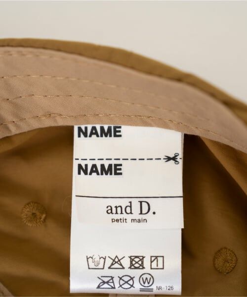 and D.petitmain / アンドディー. プティマイン キャップ | 紐付きししゅうカラーキャップ | 詳細7