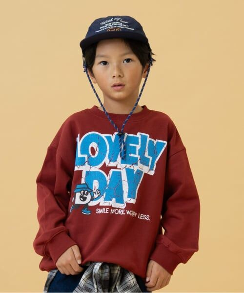 and D.petitmain / アンドディー. プティマイン キャップ | 紐付きししゅうカラーキャップ（紺）