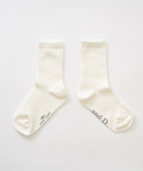 and D.petitmain / アンドディー. プティマイン ソックス | 【365D】ディリーカラーソックス（白）