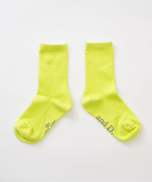 and D.petitmain / アンドディー. プティマイン ソックス | 【365D】ディリーカラーソックス（黄）