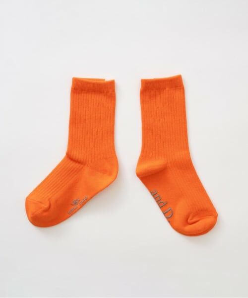 and D.petitmain / アンドディー. プティマイン ソックス | 【365D】ディリーカラーソックス（ライト オレンジ）