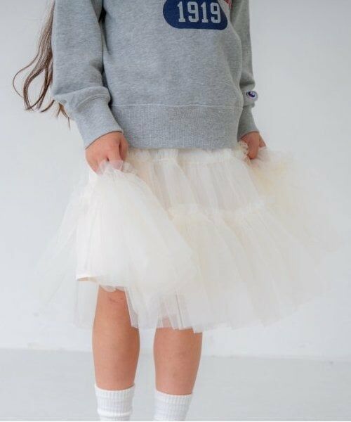 and D.petitmain / アンドディー. プティマイン ミニ・ひざ丈スカート | チュールティアードスカート | 詳細3