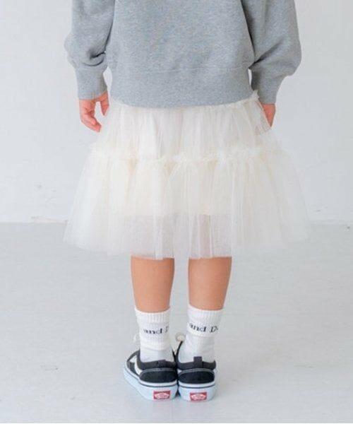 and D.petitmain / アンドディー. プティマイン ミニ・ひざ丈スカート | チュールティアードスカート | 詳細4