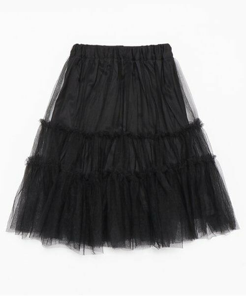and D.petitmain / アンドディー. プティマイン ミニ・ひざ丈スカート | チュールティアードスカート | 詳細19
