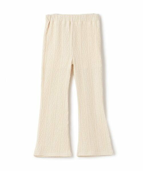 and D.petitmain / アンドディー. プティマイン その他パンツ | フクレジャガードフレアレギンス（アイボリー）