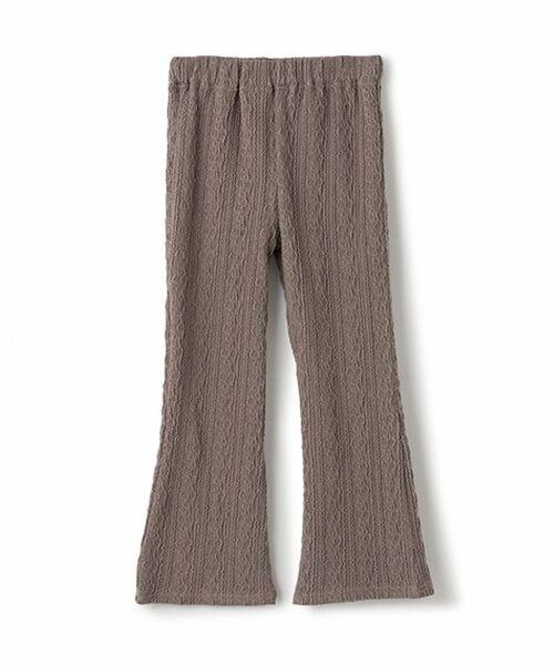 and D.petitmain / アンドディー. プティマイン その他パンツ | フクレジャガードフレアレギンス（グレー）