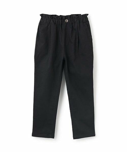 and D.petitmain / アンドディー. プティマイン その他パンツ | ウエストフリルテーパードパンツ（黒）