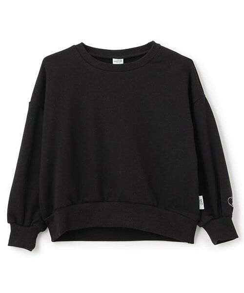 and D.petitmain / アンドディー. プティマイン スウェット | 【365D.】ミニ裏毛ムジプルオーバー（黒）