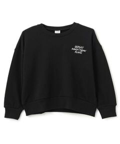 and D.petitmain / アンドディー. プティマイン スウェット | 【リンク】【セットアップ対応可】ラクガキロゴ刺繍ショートスウェット