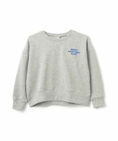 and D.petitmain / アンドディー. プティマイン スウェット | 【リンク】【セットアップ対応可】ラクガキロゴ刺繍ショートスウェット | 詳細1