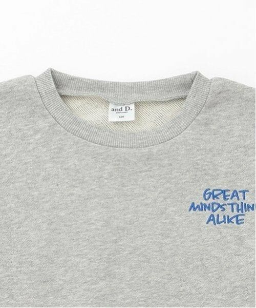 and D.petitmain / アンドディー. プティマイン スウェット | 【リンク】【セットアップ対応可】ラクガキロゴ刺繍ショートスウェット | 詳細3