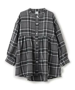 and D.petitmain / アンドディー. プティマイン その他トップス | 【リンク】ネルチェックスタンドチュニック