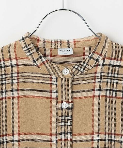 and D.petitmain / アンドディー. プティマイン その他トップス | 【リンク】ネルチェックスタンドチュニック | 詳細2