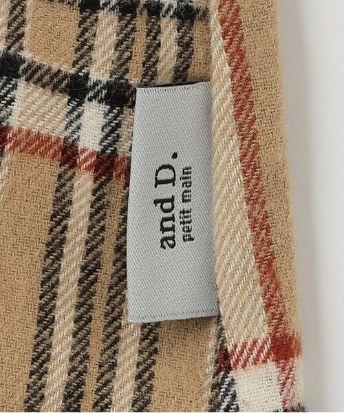 and D.petitmain / アンドディー. プティマイン その他トップス | 【リンク】ネルチェックスタンドチュニック | 詳細5