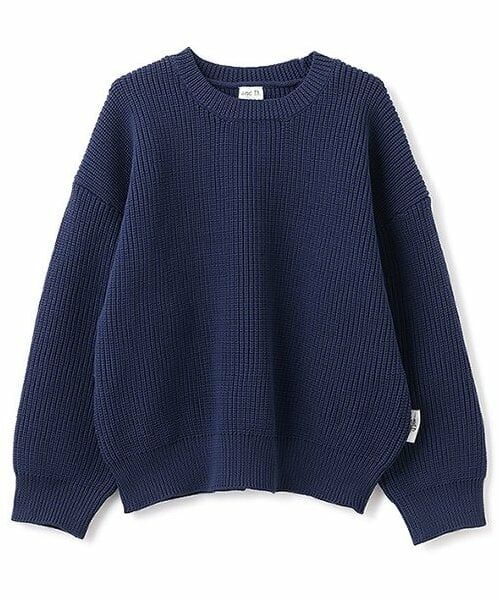 and D.petitmain / アンドディー. プティマイン ニット・セーター | スポンディッシュカラフルニットプルオーバー（紺）