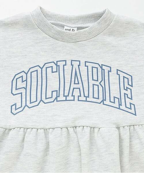 and D.petitmain / アンドディー. プティマイン スウェット | 【リンク】ドルマンペプラムプルオーバー | 詳細3