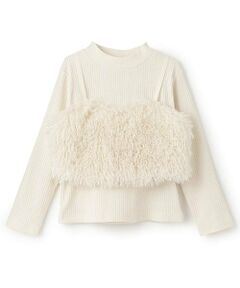 and D.petitmain / アンドディー. プティマイン キャミソール・チューブトップ | 【2WAY】ファーキャミ付きハイネックTシャツ