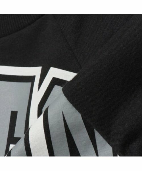 and D.petitmain / アンドディー. プティマイン ミニ丈・ひざ丈ワンピース | 【リンク】カレッジロゴラグランスリーブワンピ | 詳細10