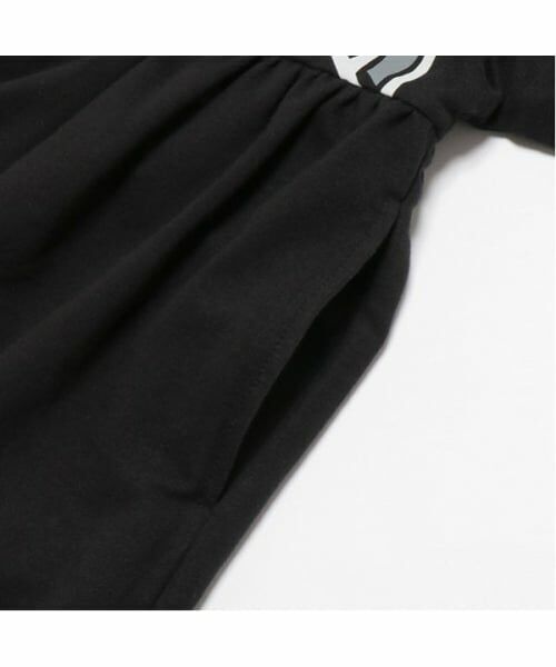 and D.petitmain / アンドディー. プティマイン ミニ丈・ひざ丈ワンピース | 【リンク】カレッジロゴラグランスリーブワンピ | 詳細7